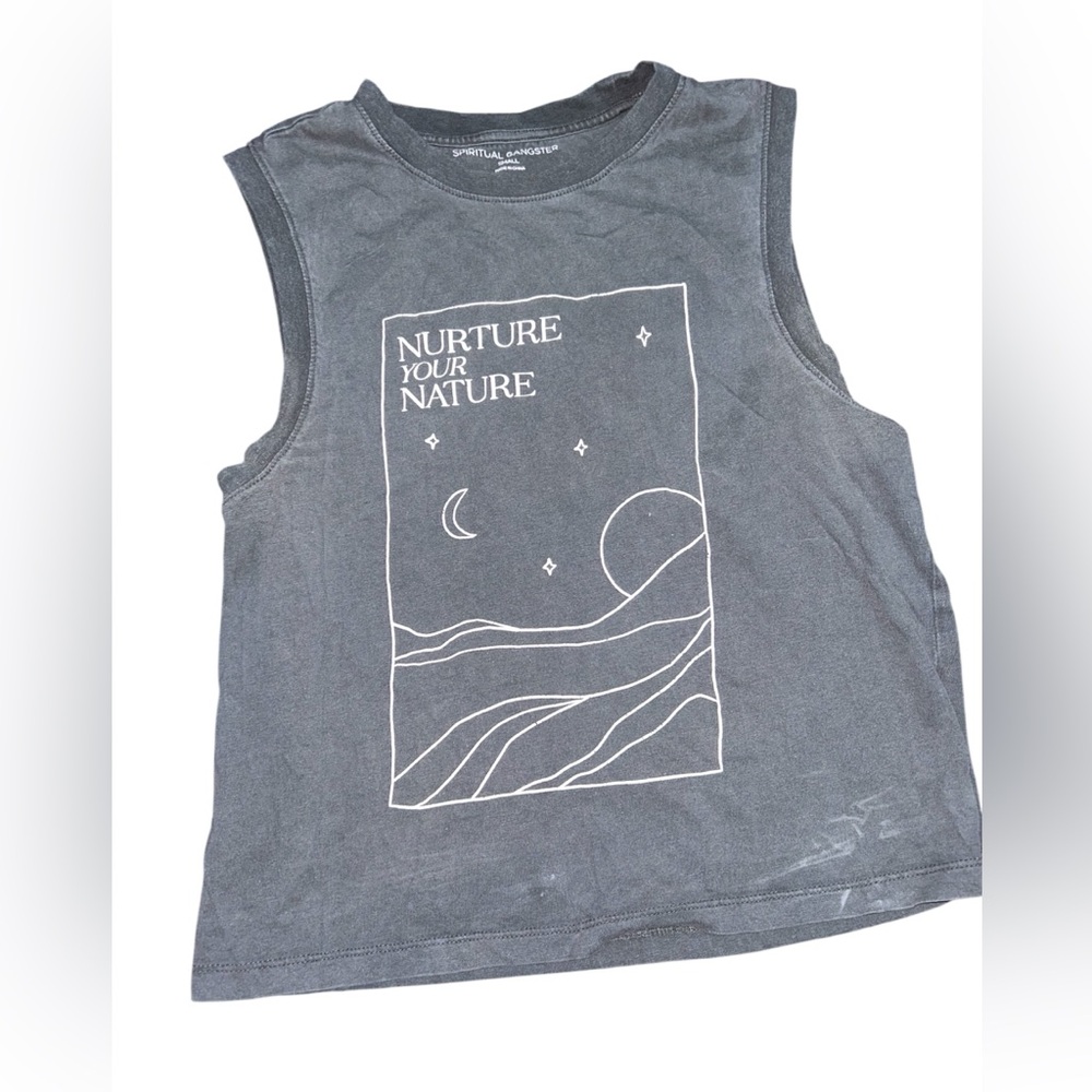 Spiritual Gangster Gray Graphic Tee
